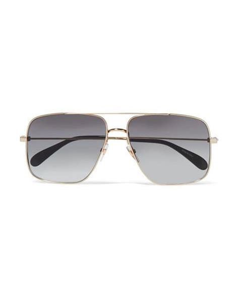 givenchy oversized aviator style gold tone sunglasses|Luxury Sunglasses Collection for Women .